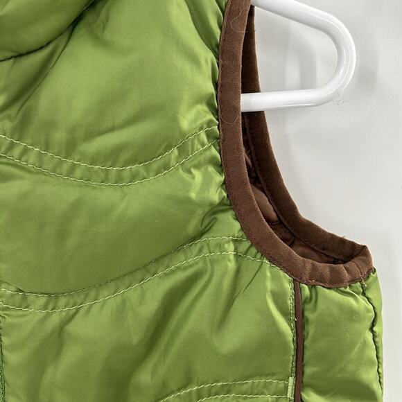 REI Infant Toddler Boy's Green & Brown Down Zip Vest Size 18 Months - Picture 4 of 12